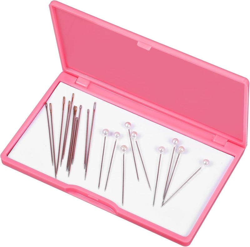 NUOBESTY Magnetic Needles Case: 4.3' Portable Hand Sewing Needle Case Pin Holder for Home & Travel - Small Magnetic Box for Knife Blades, Pins, Cross Stitch Supplies Organizer - Image 1